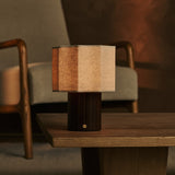 Channa Dunkelbraun Wiederaufladbare Tischlampe 