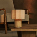 Channa Hellbraun Wiederaufladbare Tischlampe