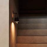 Cielo Dark Brown Rechargeable Metal Wall Lamp – Cordless, Dimmable, and Stylish - Tavellio