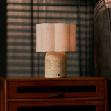 Sisley Large Classic Travertine Rechargeable Table Lamp
