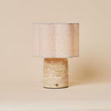 Sisley Large Classic Travertine Rechargeable Table Lamp