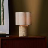 Sisley Large Classic Travertine Rechargeable Table Lamp