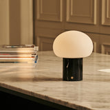 Coddé Black – Nero Marquina Marble Rechargeable Table Lamp | Modular Lampshade, Versatile & Dimmable