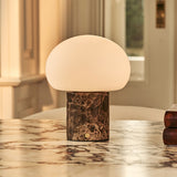 Coddé Brown – Emperador Dark Marble Rechargeable Table Lamp | Modular Lampshade, Versatile & Dimmable