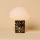 Coddé Marron – Emperador Dark Marbre Lampe de Table Rechargeable | Abat-jour Modulaire, Polyvalente & Dimmable