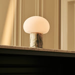 Coddé Green – Ice Green Marble Rechargeable Table Lamp | Modular Lampshade, Versatile & Dimmable