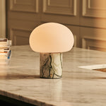 Coddé Green – Ice Green Marble Rechargeable Table Lamp | Modular Lampshade, Versatile & Dimmable