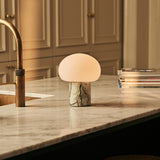 Coddé Green – Ice Green Marble Rechargeable Table Lamp | Modular Lampshade, Versatile & Dimmable