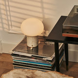 Coddé Beige – Travertino Classico Travertine Marble Rechargeable Table Lamp | Modular Lampshade, Versatile & Dimmable