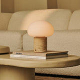 Coddé Beige – Travertin Wiederaufladbare Tischlampe 