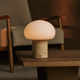 Coddé Beige – Travertin Wiederaufladbare Tischlampe 