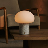 Coddé Weiß – Bianco Statuarietto Marmor Wiederaufladbare Tischlampe