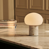 Coddé White – Bianco Statuarietto Marble Rechargeable Table Lamp | Modular Lampshade, Versatile & Dimmable