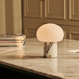 Coddé White – Lilac Marble Rechargeable Table Lamp | Modular Lampshade, Versatile & Dimmable
