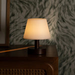 Teddy Dark Brown Wooden Rechargeable Table Lamp | Dimmable & Cordless with 80 Hours Battery Life Tavellio