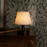 Teddy Dark Brown Wooden Rechargeable Table Lamp | Dimmable & Cordless with 80 Hours Battery Life Tavellio