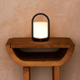 George Dark Brown Wooden Lamp – Rechargeable, Dimmable & Portable Tavellio