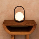 Skye Dark Brown Wooden Cordless Lamp | Rechargeable & Dimmable Design Tavellio