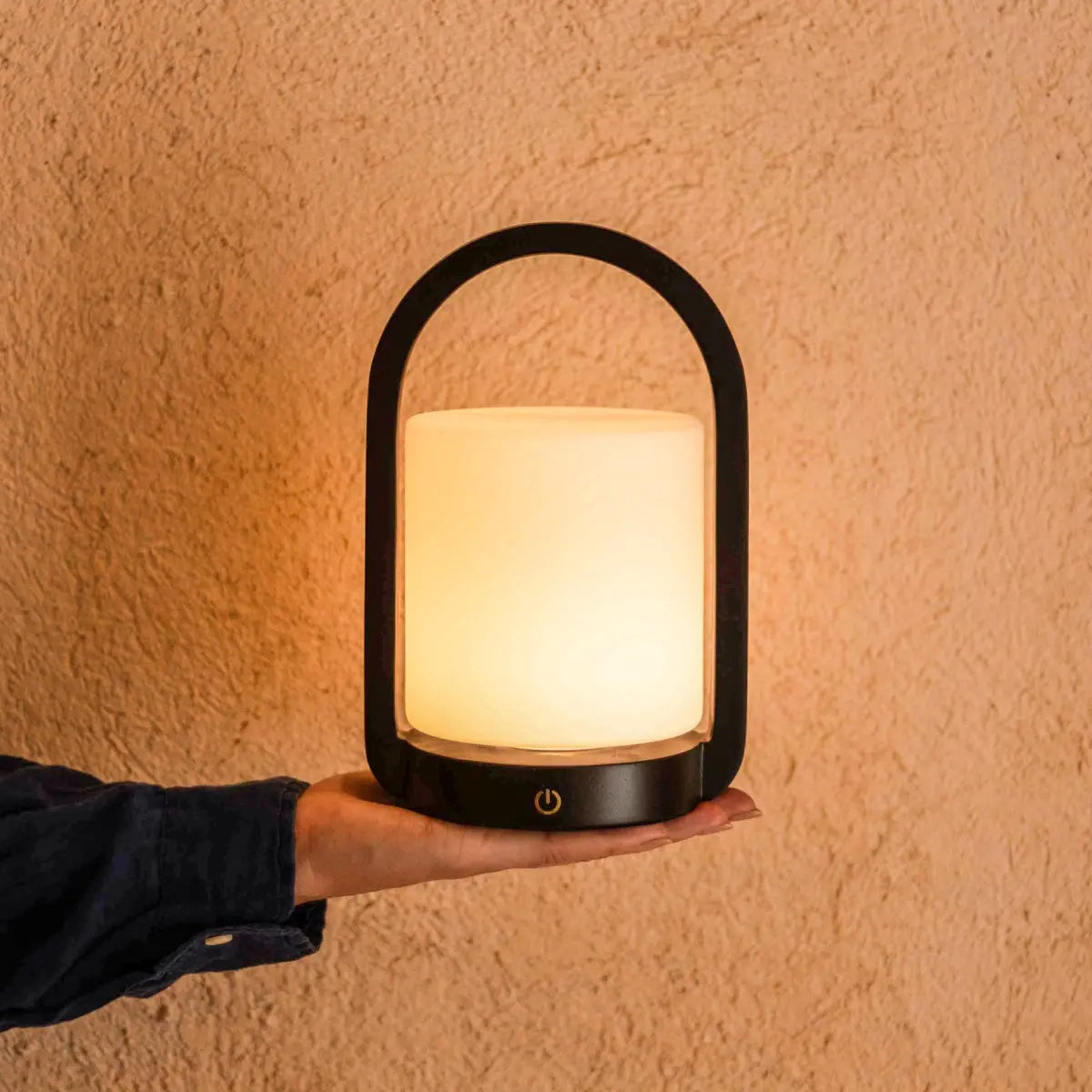 George Dark Brown Wooden Lamp – Rechargeable, Dimmable & Portable Tavellio