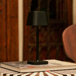 Ava Black Rechargeable Table Lamp | Sleek Cordless Lighting Solution - Tavellio