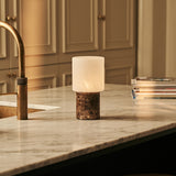Cuyp Braun – Emperador Dark Marmor Wiederaufladbare Tischlampe 