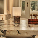 Cuyp Braun – Emperador Dark Marmor Wiederaufladbare Tischlampe 
