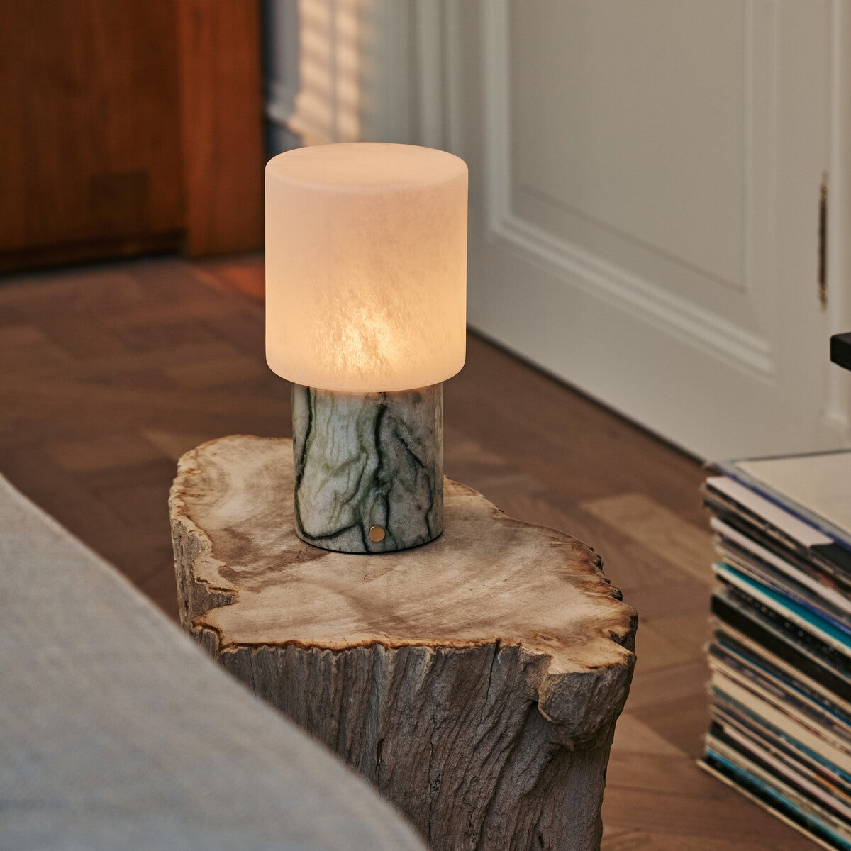 Cuyp Green – Ice Green Marble Rechargeable Table Lamp | Cordless, USB Rechargeable & Up to 100 Hours of Light