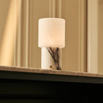 Cuyp White – Lilac Marble Rechargeable Table Lamp | Cordless, USB Rechargeable & Up to 100 Hours of Light