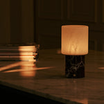 Cuyp Red – Rosso Levanto Marble Rechargeable Table Lamp | Cordless, USB Rechargeable & Up to 100 Hours of Light