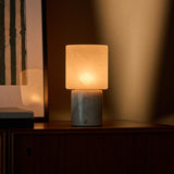 Cuyp Medium Rosa Aurora Marble Rechargeable Table Lamp
