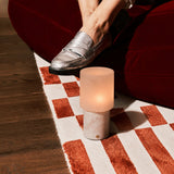 Cuyp Medium Rosa Aurora Marble Rechargeable Table Lamp