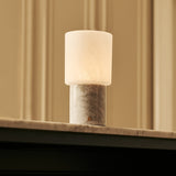 Cuyp Weiß – Bianco Statuarietto Marmor Wiederaufladbare Tischlampe 