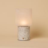 Cuyp Weiß – Bianco Statuarietto Marmor Wiederaufladbare Tischlampe 