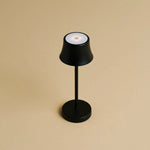 De Pijp Mini Midnight Black Rechargeable Table Lamp – Wireless Charging, Dimmable Lamp & 3 Light Colors Tavellio