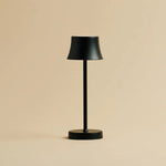 De Pijp Mini Midnight Black Rechargeable Table Lamp – Wireless Charging, Dimmable Lamp & 3 Light Colors Tavellio