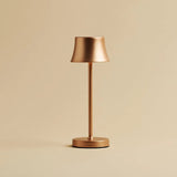 De Pijp Mini Copper Rechargeable Table Lamp – Wireless Charging, Dimmable Lamp & 3 Light Colors Tavellio