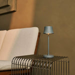 De Pijp Mini Mouse Grey Rechargeable Table Lamp – Wireless Charging, Dimmable Lamp & 3 Light Colors Tavellio