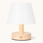 Teddy Light Brown Wooden Rechargeable Table Lamp – Dimmable, USB-C, 100-Hour Battery Life