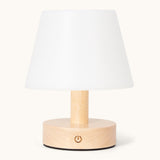 Teddy Light Brown Wooden Rechargeable Table Lamp – Dimmable, USB-C, 100-Hour Battery Life