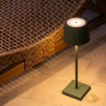 William Sage Green Rechargeable Table Lamp – USB-C, Dimmable, 120-Hour Battery Tavellio