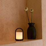 George Dark Brown Wooden Lamp – Rechargeable, Dimmable & Portable Tavellio