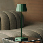 Wouter Sage Green Rechargeable Table Lamp – Wireless Charging, Dimmable, 120-Hour Battery Life Tavellio