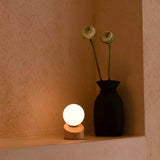 Morris Light Brown Stylish Rechargeable Lamp – Cordless, Dimmable, Eco-Friendly Design Tavellio