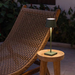 William Sage Green Rechargeable Table Lamp – USB-C, Dimmable, 120-Hour Battery Tavellio