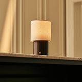 Donnée Dunkelbraun Wiederaufladbare Tischlampe