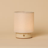 Dou Small Beige – Travertin Wiederaufladbare Tischlampe 
