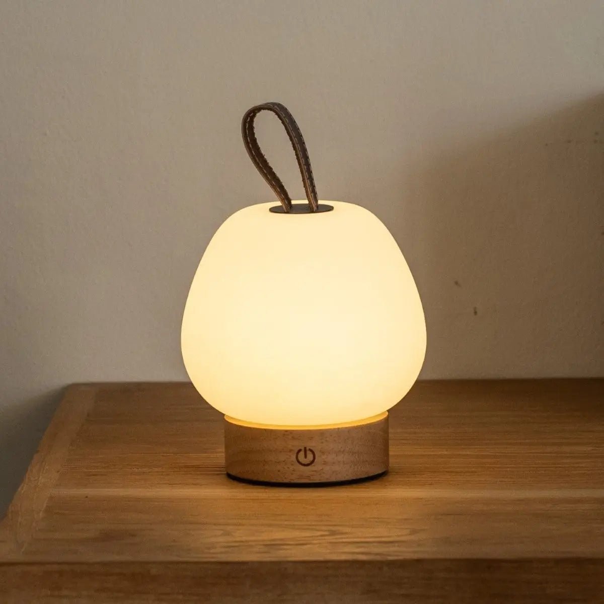 Cooper Light Brown Wooden Rechargeable Table Lamp – Cordless, Dimmable & Stylish Tavellio