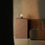 Teddy Chestnut Brown Wooden Rechargeable Table Lamp | Dimmable & Cordless with 3 Light Modes - Tavellio