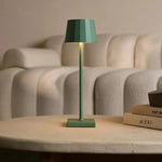 William Sage Green Rechargeable Table Lamp – USB-C, Dimmable, 120-Hour Battery Tavellio