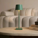 William Sage Green Rechargeable Table Lamp – USB-C, Dimmable, 120-Hour Battery Tavellio